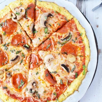Pizza Cu Blat De Conopida Slaba In Carbohidrati
